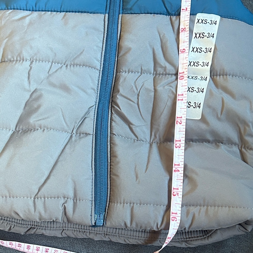 Puma Kids' Teal and Gray Puffer Vest - Picture 7 of 8